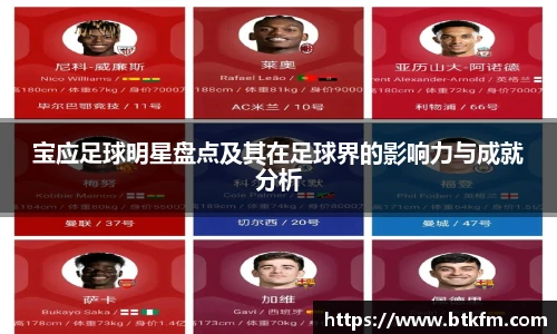 宝应足球明星盘点及其在足球界的影响力与成就分析